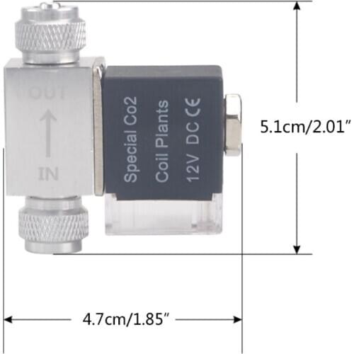 AC100-240V Single/Double Head Aquarium Fish Tank CO2 Solenoid Valves Regulator M68E