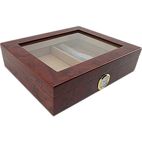 Cedar Wood Cigar Travel Humidor Box Portable Cigar Case With Humidifier Hygrometer Cigar Humidor Sigaren Box
