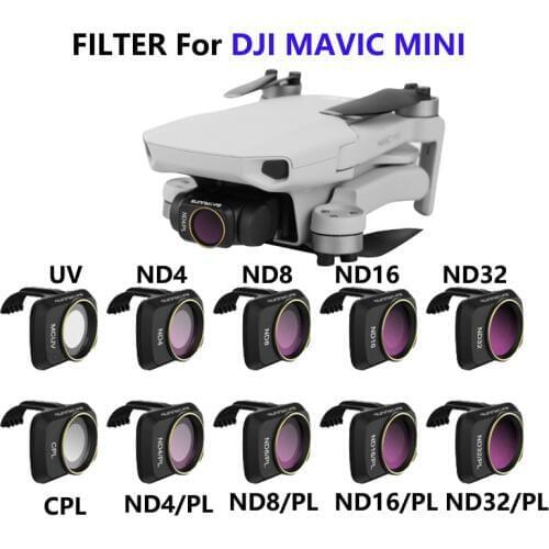 DJI Mavic Mini/ Mini 2 Camera Lens ND/PL Polarizing Filter Kit MCUV ND4 ND8 ND16 ND32 CPL For DJI Mavic Mini Drone Accessories