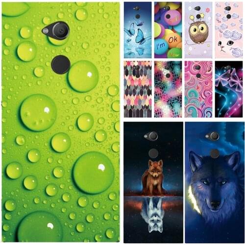Soft Phone Case for Sony Xperia XA2 H4133 H4113 H3113 H3123 H3133 Cases Panda Funda Colorful Flower Silicone TPU Back Cover