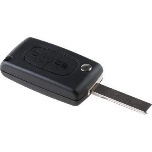 New Flip Remote 2 Button Key Shell Case Blade Fob Replacement For PEUGEOT 207
