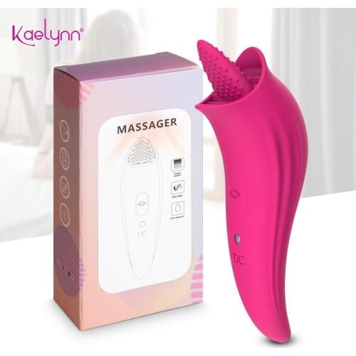 New Tongue Dildo Vibrator For Women Nipple Clitoris Sucker Tight Oral Licking Women Orgasm Stimulator Erotic Sex Toy Masturbator