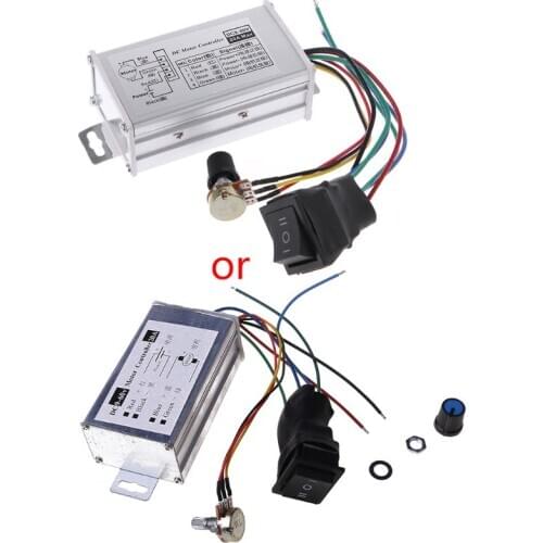 OOTDTY DC 12V 24V 36V 48V SoftStart Reversible Motor Speed Control PWM Controller PWM