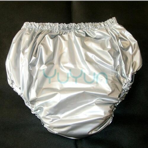 Free Shipping FUUBUU2033-silvery-XL free adult diapers large pvc adult diaper cloth diaper diapers for adults couche adulte ABDL