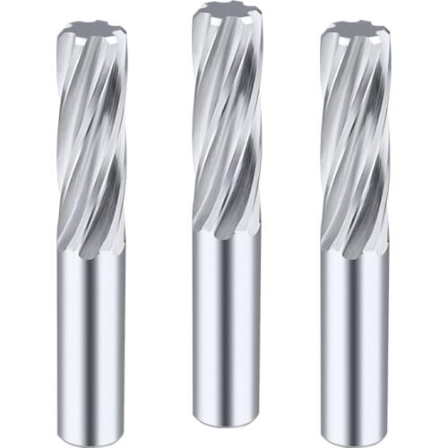 BEYOND Spiral Reamer Extended Tungsten Steel Straight Shank Machine Reamer Carbide 100 Length CNC 3-20mm 4-6 Flute
