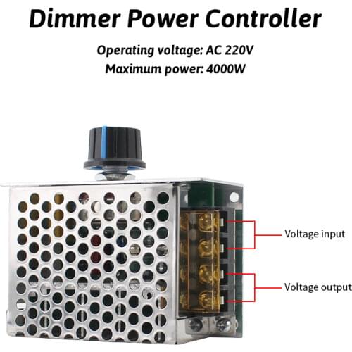 Dimmer Speed Controller 220 V Voltage Motor 4000W 220V Regulator Dimmer Electronic Motor Regulator Dimmer Thermostat Regulator