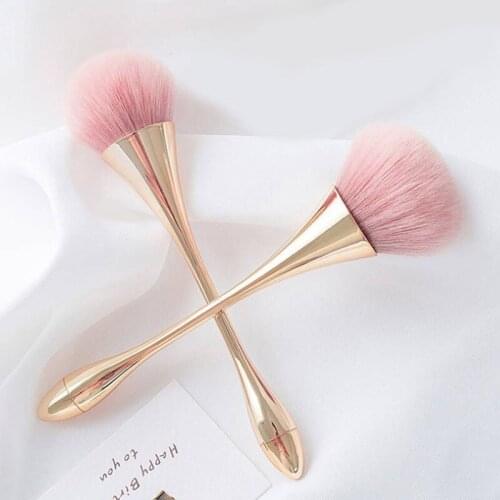 Rose Gold Powder Blush Brush Professional Make Up Brush Large Cosmetic Face Cont Cosmetic Face Cont brocha colorete Make Up Tool