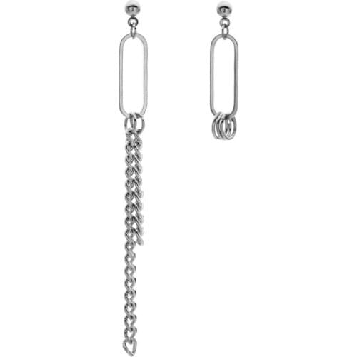 1 Pair Alloy Dropping Earrings Harajuku Punk Cool Chain Ear Pendant Dangle Gifts R7RF