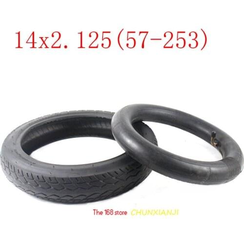14x2.125(57-253) bike folging electric scooter tyre 14*2.125 tyre tube fits Many Gas Electric Scooters 14 inch E-bike wheel tire