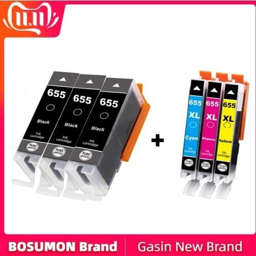 Bosmon Compatible Ink Cartridge Replacement for HP 655 for hp655 CZ109AE for HP deskjet 3525 5525 4615 4625 4525 6520 6525 6625