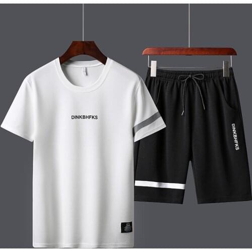 Fashioin tracksuits T-shirt Bermuda Masculina Board Shorts Printed Summer Mens sport track suits Tshirts Shorts Sets Polyester