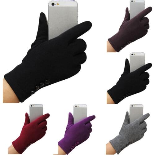 Warm Winter Gloves Knitted Touch Gloves Men Women Gloves Touch Screen Glove One Pair