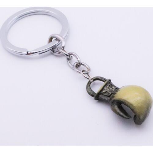 Trendy Vintage Punk Boxing Gloves Keychain Car Key Chain Promotion Small Gift Metal Key Ring Jewelry Accessories Gift