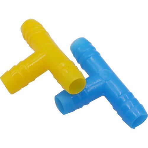 100 pcs ABS Tee tube Length 40mm Outside diameter 9mm Chicken Rabbit Quail Doves Pets And Other Poultry Nipple Drinker Mounting