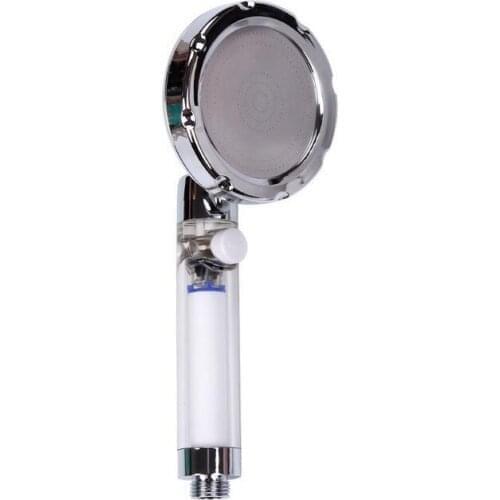 360 Degree Rotatable Shower Head One Button Water Stop Sprinkler Hand-held Showerhead Filter With SPA Function