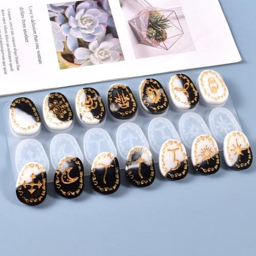 Mysterious Rune Pendant Silicone Mold for DIY Crafts Epoxy Resin Home Decoration Accessories jewerly Making Tools