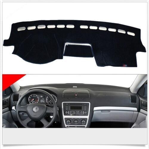Interior Dashboard Carpet Photophobism Protective Pad Mat For Skoda Octavia 2014