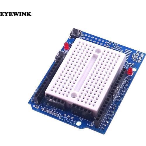 10pcs UNO Proto Shield prototype expansion board with SYB-170 mini breadboard based For ARDUINO UNO ProtoShield