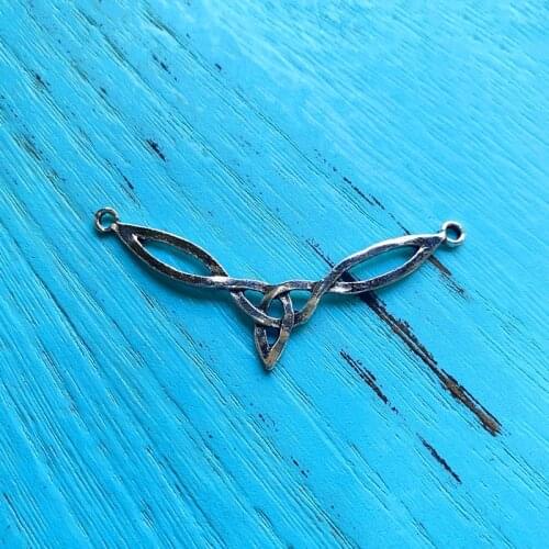 12pcs Celtic Knot Cross Connector Charms Pendant Aesthetic Accessories Findings Women Handmade Bracelet Jewelry Making Supplies