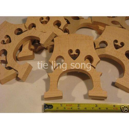 15pcs Good maple cello bridges 1/8-4/4 laser preci,cello part
