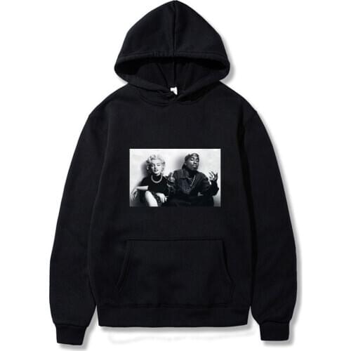 2020 Fashion Design Legends Tupac Marilyn Monroe Print Hoodies Men Sweatshirt Streetwear Harajuku Autumn Winter Keep Warm