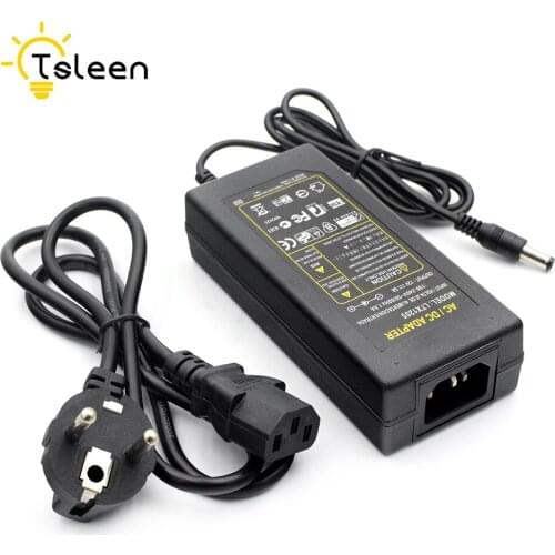 5A 110V 220V to 12V For LED Strip 5050 3528 EU US AU UK Power Supply Charger Transformer Adapter Cord Plug SockNEW DC LED