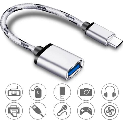 USB 2.0 Type C Male To USB 2.0 A Female OTG Data Cord Adapter Type-C OTG Adapter Cable For Sansumg LG Sony HTC Xiaomi Andriod