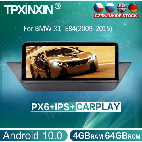 For BMW X1 E84(2009-2015) 4+64GB Android 10.0 Car Multimedia Player Head Unit Auto Stereo Radio Tape Recorder GPS Navigation