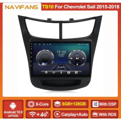 2 Din Audio Navigation GPS Android 11 DSP For Chevrolet Sail Aveo 2015 2016 2017 2018 Car Multimedia Player Head Unit 4G+WiFi BT