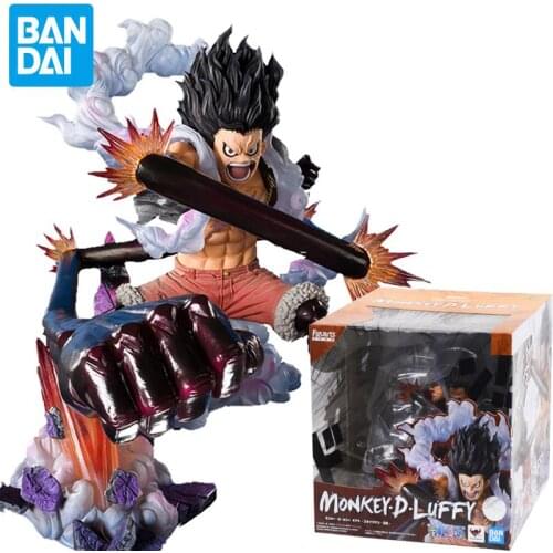 Bandai One Piece Figure Gear Fourth Luffy Figuarts Zero Garage Kit Action Pvc Model Collectible Toys Kids Gift