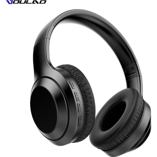 Bluetooth Wireless Headphones With Microphone Noise reduction 40Hrs Foldable Over Ear Bluetooth 5.0 Headset For Phone PC Sports
