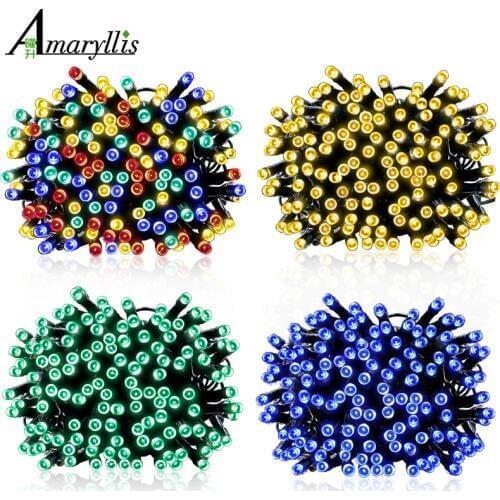 Solar String Lights 200led 22m And 100led 12m Outdoor Waterproof Fairy Lights for Garden Lawn Wedding Party Holiday Decoration