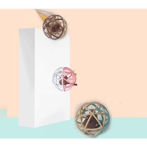 Small Cats Dogs Animals Play Ball Rabbit Hamster Cage Knitting Interactive Puzzle Ball Toys Sound Squeaky Toys