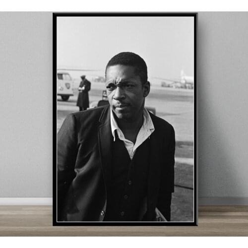 John Coltrane Jazz Musician Singer Canvas Painting Posters And Prints Pictures On The Wall Vintage Decorative Home Decor Affiche