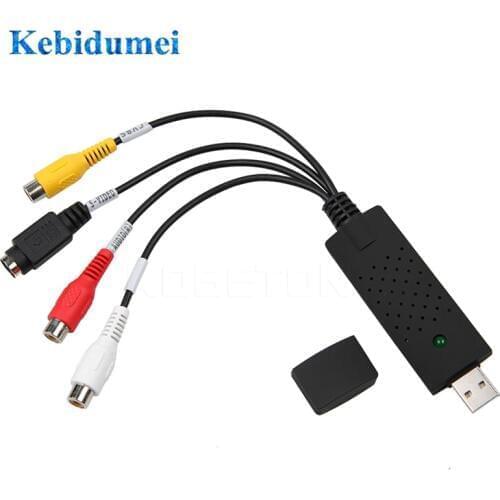 USB 2.0 Easy to Cap Capture 4 Channel Video TV DVD VHS Audio Capture Adapter Card TV Video DVR Capture Adapter Easier Cap