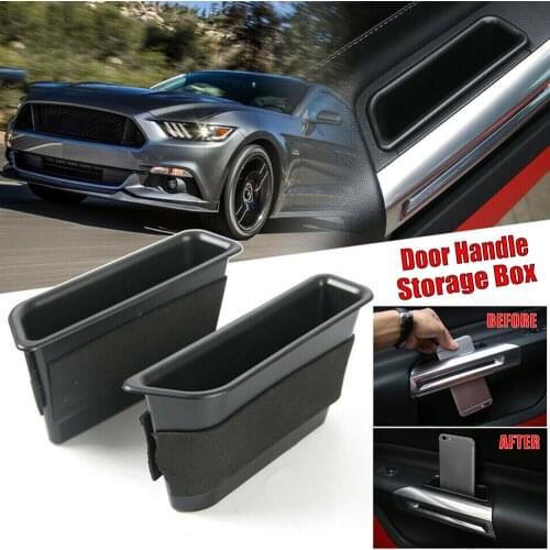 Gap Storage Accessories Inside Door Handle Rear Seat Handle Storage Box Simple Type Car Organize 2 Pieces Of Ford Mustang 2015