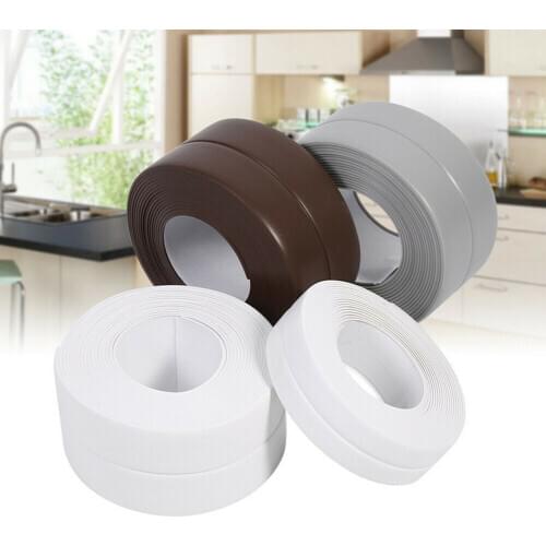 3.2M Bath Wall Sealing Strip Self-Adhesive Kitchen Caulk Repair Tape Bathroom Kitchen Waterproof Mildewproof Tape