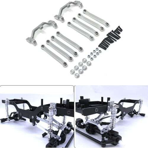 Metal Chassis Pull Rods Drag Link Suspension Link Mount for MN D90 D91 D99 MN90 MN99S 1/12 RC Car Upgrade Parts