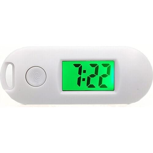 Mini Cute Portable Silent Luminous ABS Digital Electronic Clock Student Exam Study Library Pocket Watch Green Backlight Clock