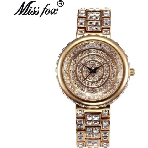 Miss Fox Luxury Quartz Women Watches Brand Gold Business Bracelet Ladies Watch Waterproof WristWatch Ceasuri Relogio Femininos