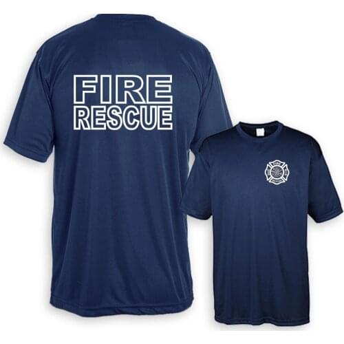 Fire Rescue Firefighter Mens T-Shirt Summer Cotton Short Sleeve O-Neck Unisex T Shirt New S-3XL
