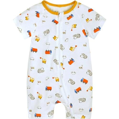 New summer short-sleeved infant romper for men and women baby boxer romper baby jumpsuit