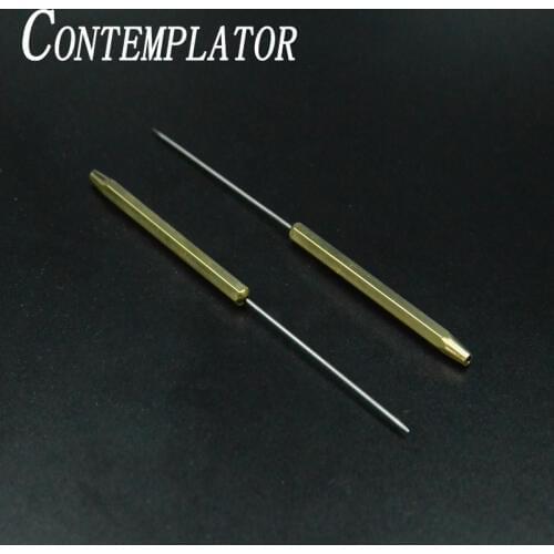 CONTEMPLATOR 1piece large bodkin fly fishing dubbing tools separating fibers brass hexagonal handle hackle needle fly tying tool