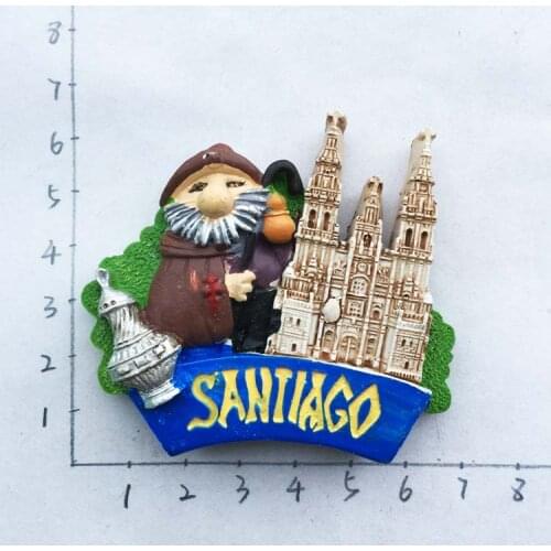 Chile capital Santiago landmark tourist souvenir magnetic stickers refrigerator