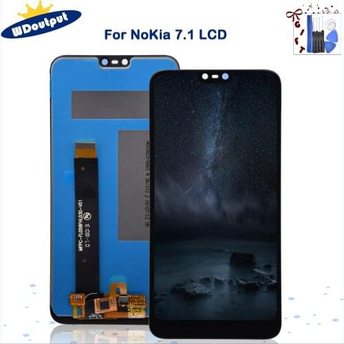 5.84"For Nokia 7.1 LCD Display Touch Screen Digitizer Assembly Replacement For Nokia7.1 TA-1100 TA-1096 TA-1095 TA-1085 TA-1097