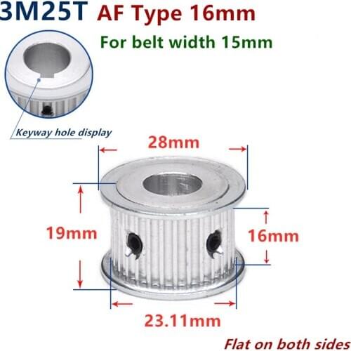 Arc 25 Teeth HTD 3M Timing Pulley Bore 4-15mm for Width 15mm 3M Synchronous Belt HTD3M pulley gear wheel 25T 25Teeth