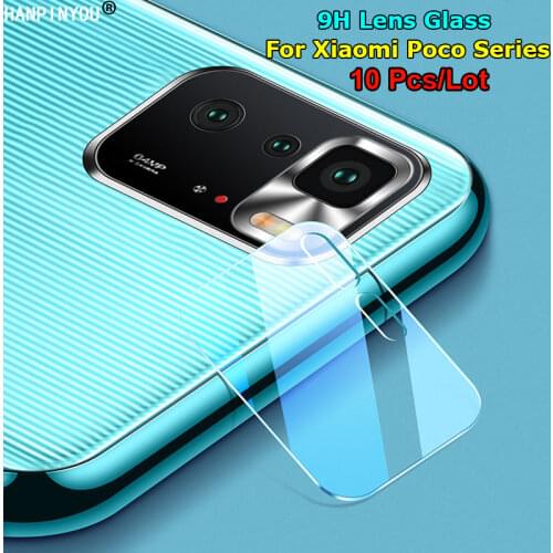 10 Pcs For Xiaomi Poco F2 F3 X3 M3 Pro NFC GT Back Camera Lens Protector Rear Tempered Glass Film