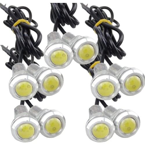 18MM 10 X 9W LED DRL Eagle Eye Light Car Fog Daytime Reverse Parking Signal White led lights for car