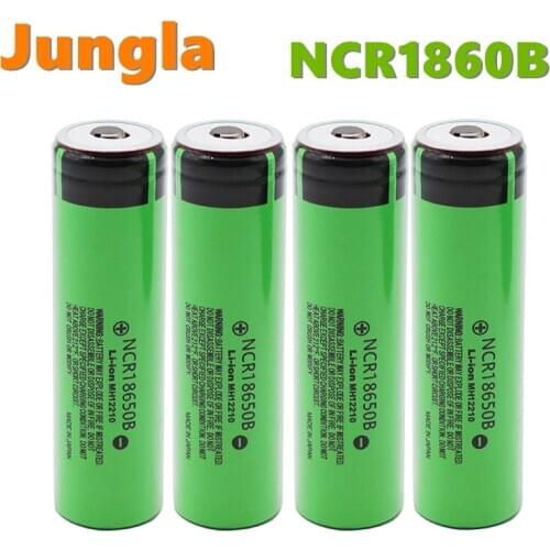 2020 Original 18650 3.7 v 3400 mah Lithium Rechargeable Battery NCR18650B with Pointed(No PCB) For flashlight batteries