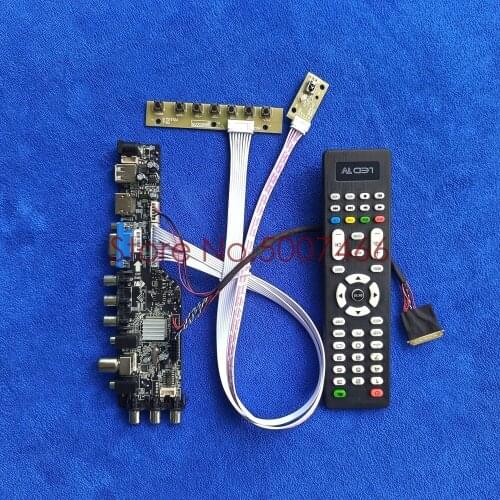 3663 DVB LVDS digital signal LCD panel universal control card kit USB+VGA+AV 1366*768 40 Pin for LP156WHA/LP156WHB/LP156WHU